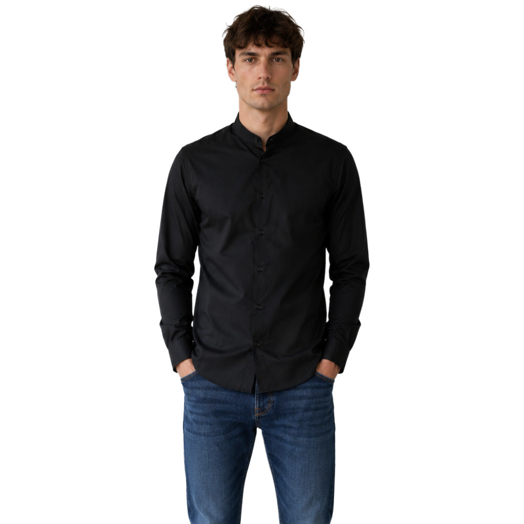 Dolce & Gabbana Cotton Shirt Gold Nera Black