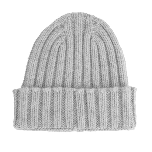 100 % Kaschmir englische Strickmütze Grau