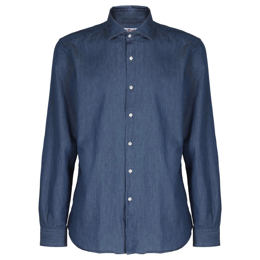 Mc2 Saint Barth Shirt Denim Blue Scuro