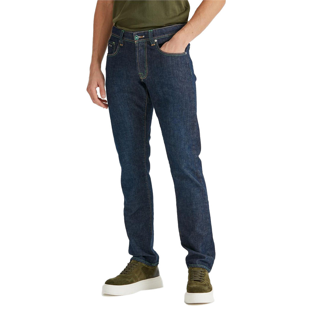 Tramarossa Cotton Leonardo Buttons Green Blue — view 3