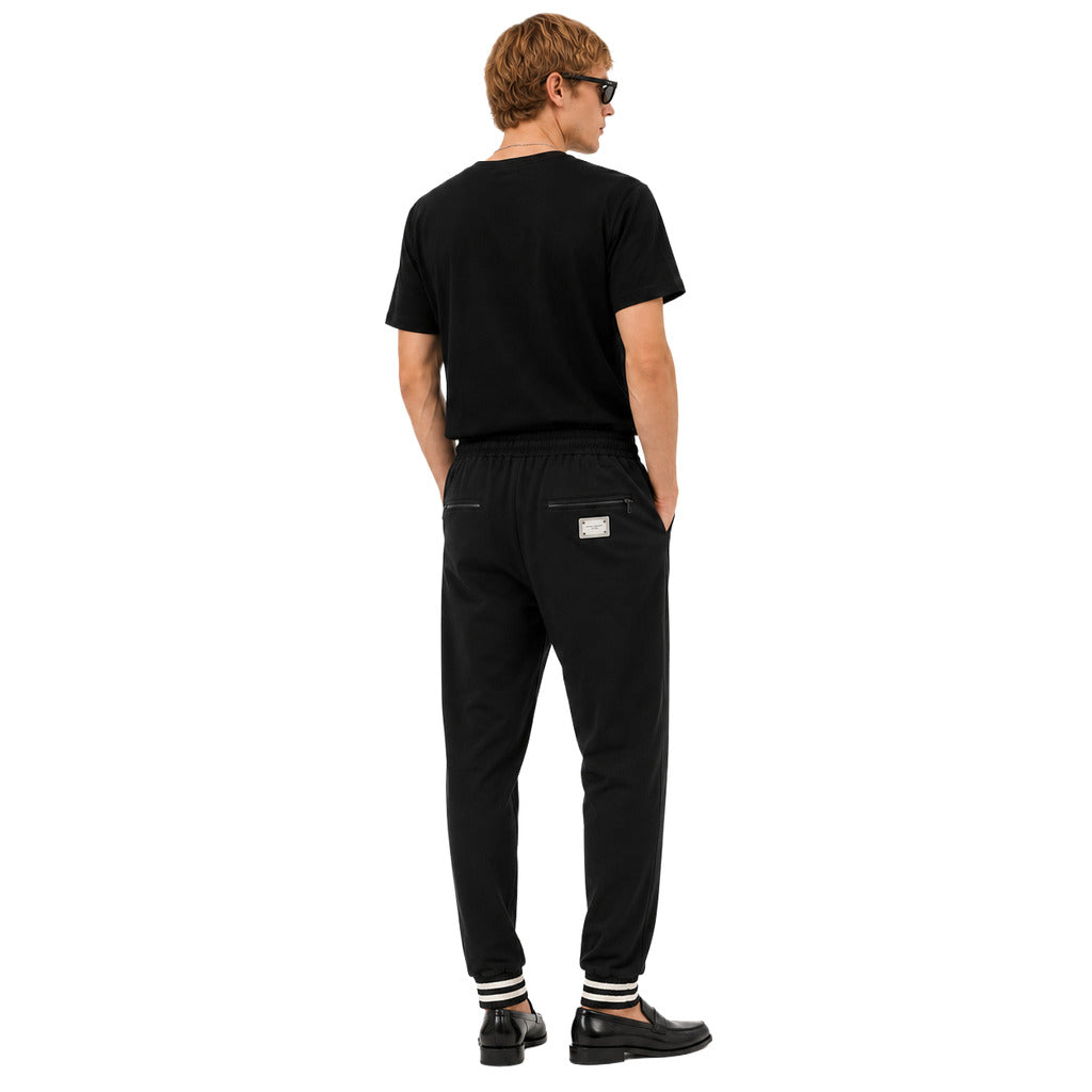 Dolce & Gabbana Cotton Pantalone Tecnico Black — view 2