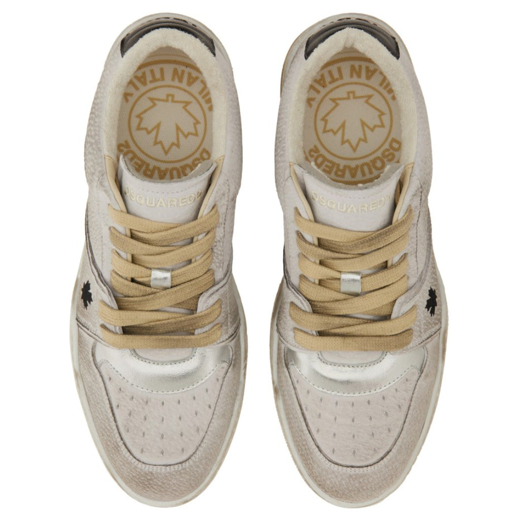 Dsquared2 Suede Spiker Sneaker Gray — view 3
