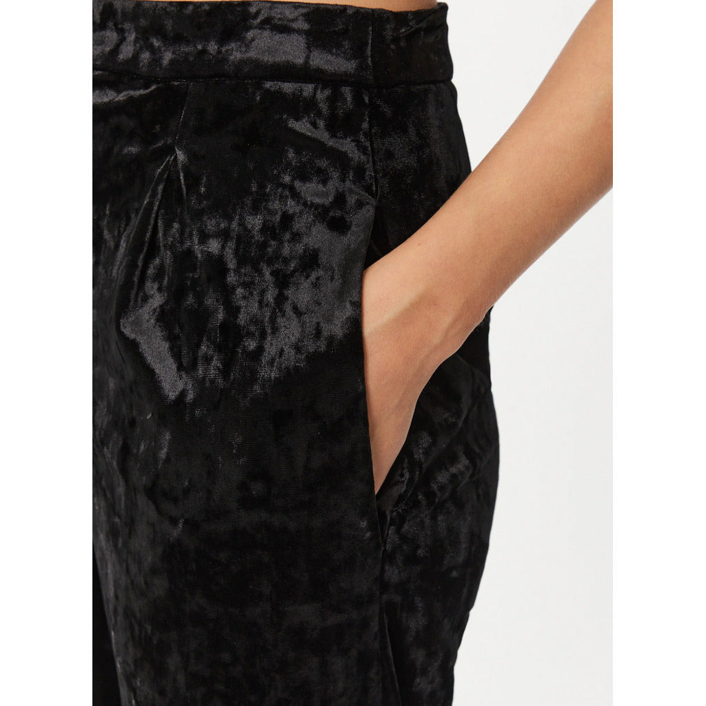 Patrizia Pepe Trousers Velvet Black — view 4