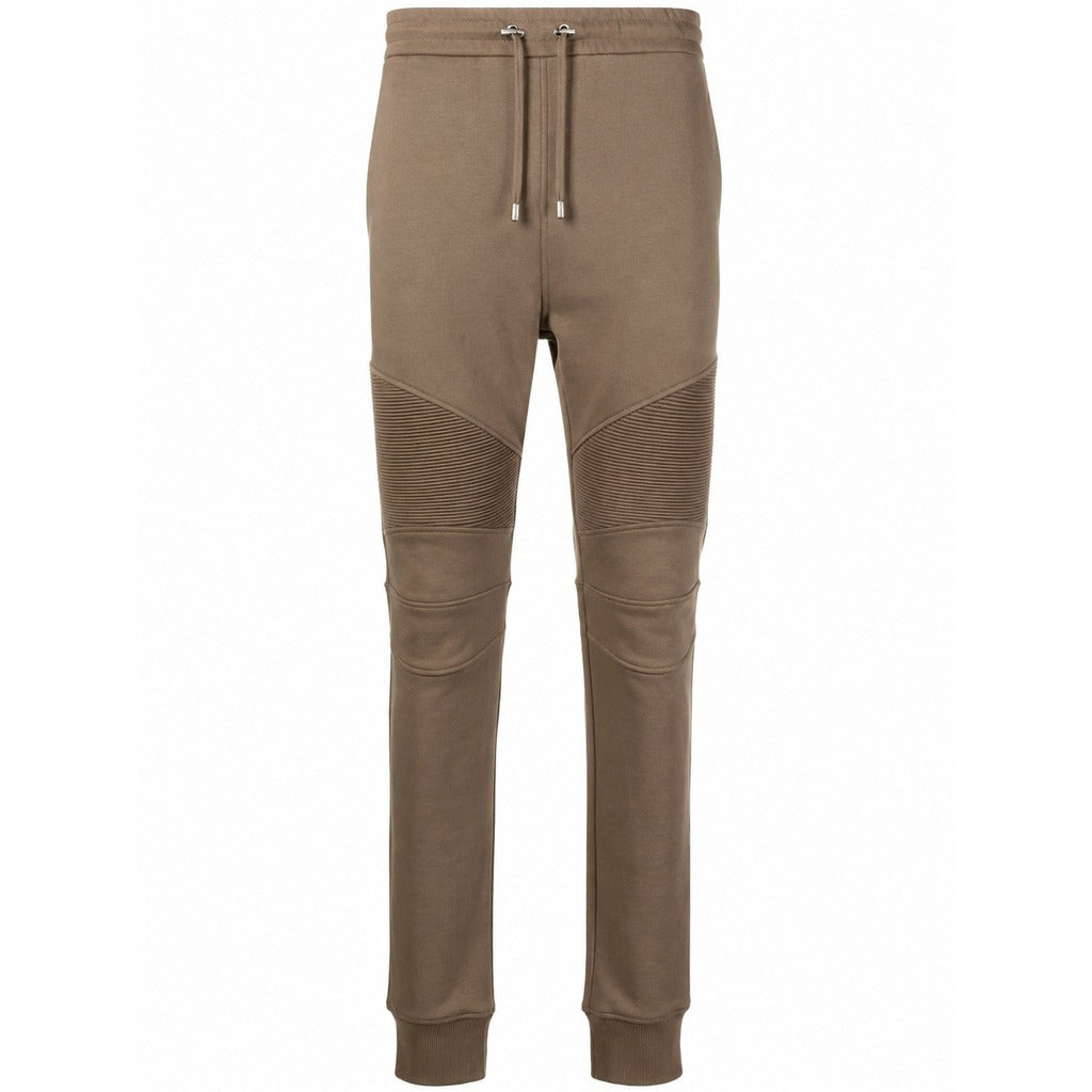 Balmain Cotton Trousers Jogging Cammello Camel