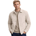 Herno Beige Jacket, Regular Fit, Classic Collar, Press-Stud
