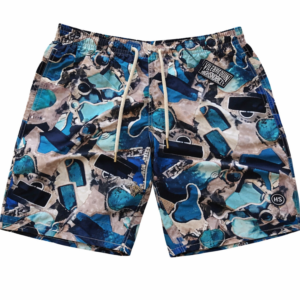 Vilebrequin Cotton Swim Shorts Abstract Print