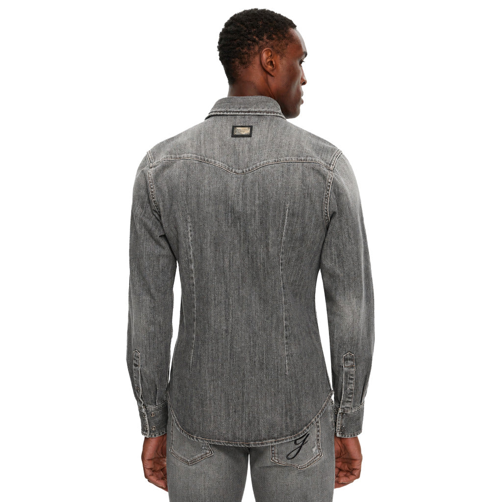 Dolce & Gabbana Shirt Denim Grigia Grey — view 2