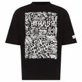 Diego Venturino Cotton T-Shirt Stampa Graffiti Black