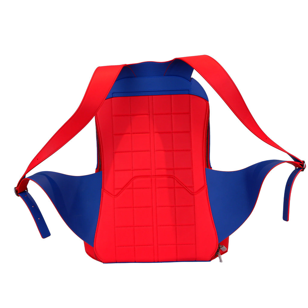 Ferrari Leather Zaino Rosso E Blu Red — view 3