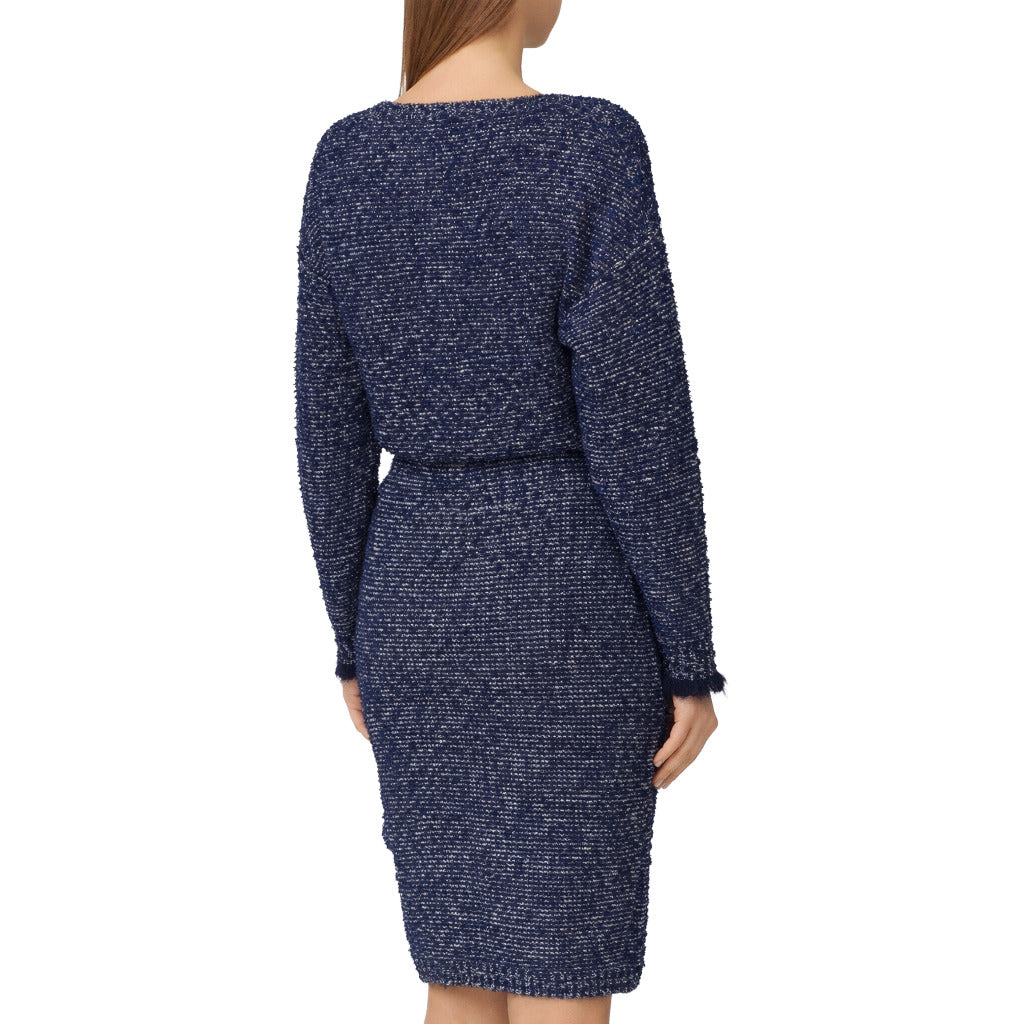 Elisabetta Franchi Dress Blue Taglio Vivo — view 3