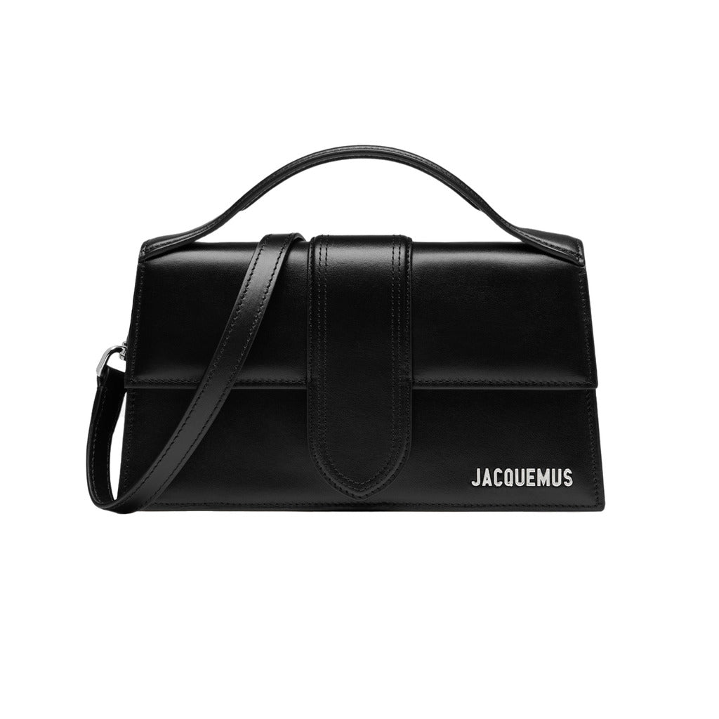 Jacquemus Le Grand Bambino Crossbody bag with silver logo, black