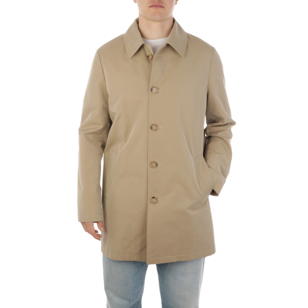 Aquascutum Men'S Cotton Blend Lined Raincoat — view 2