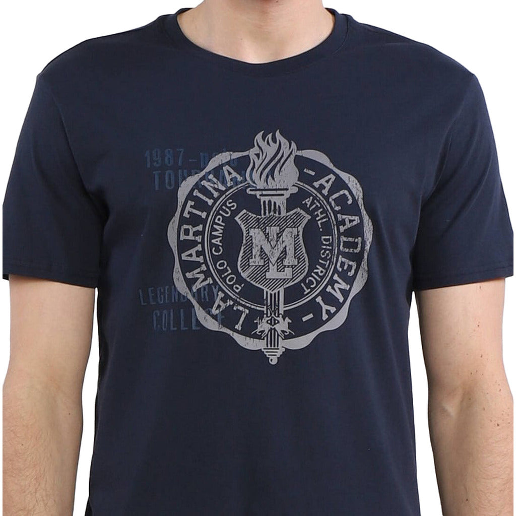 La Martina T-Shirt Jersey Navy — view 3