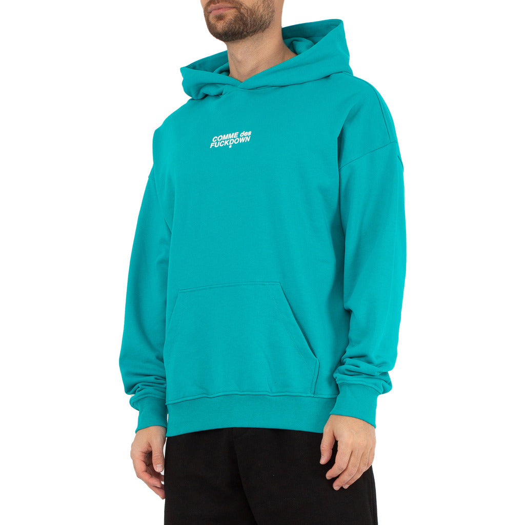 Comme Des Fuckdown Cotton Sweatshirt Hooded Print Logo — view 3