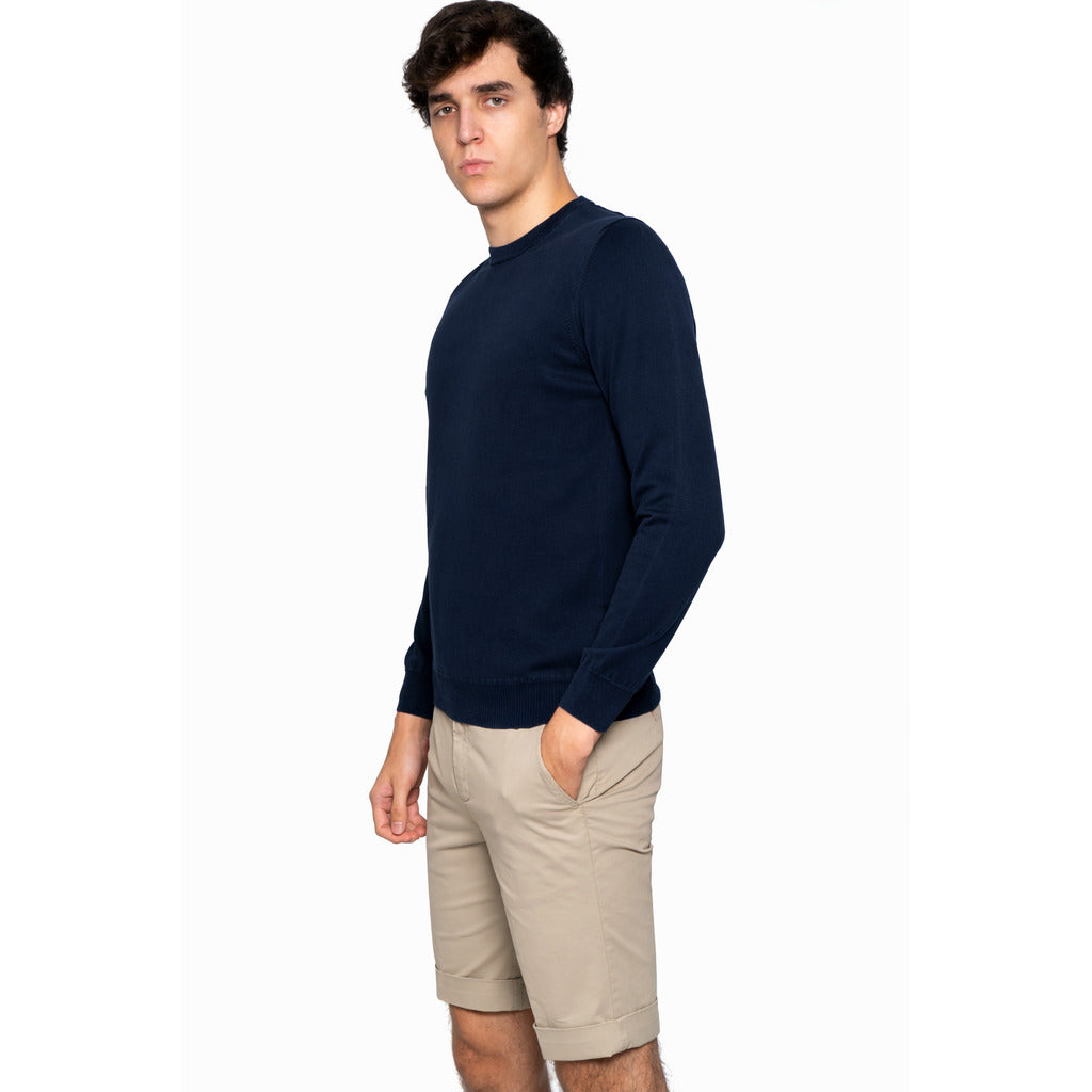 Alpha Studio Cotton Sweater Midnight Blue — view 3