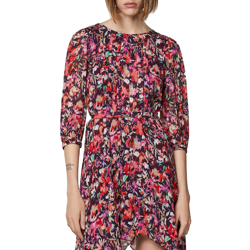 Patrizia Pepe Dress Martian Red Flower Multicolored