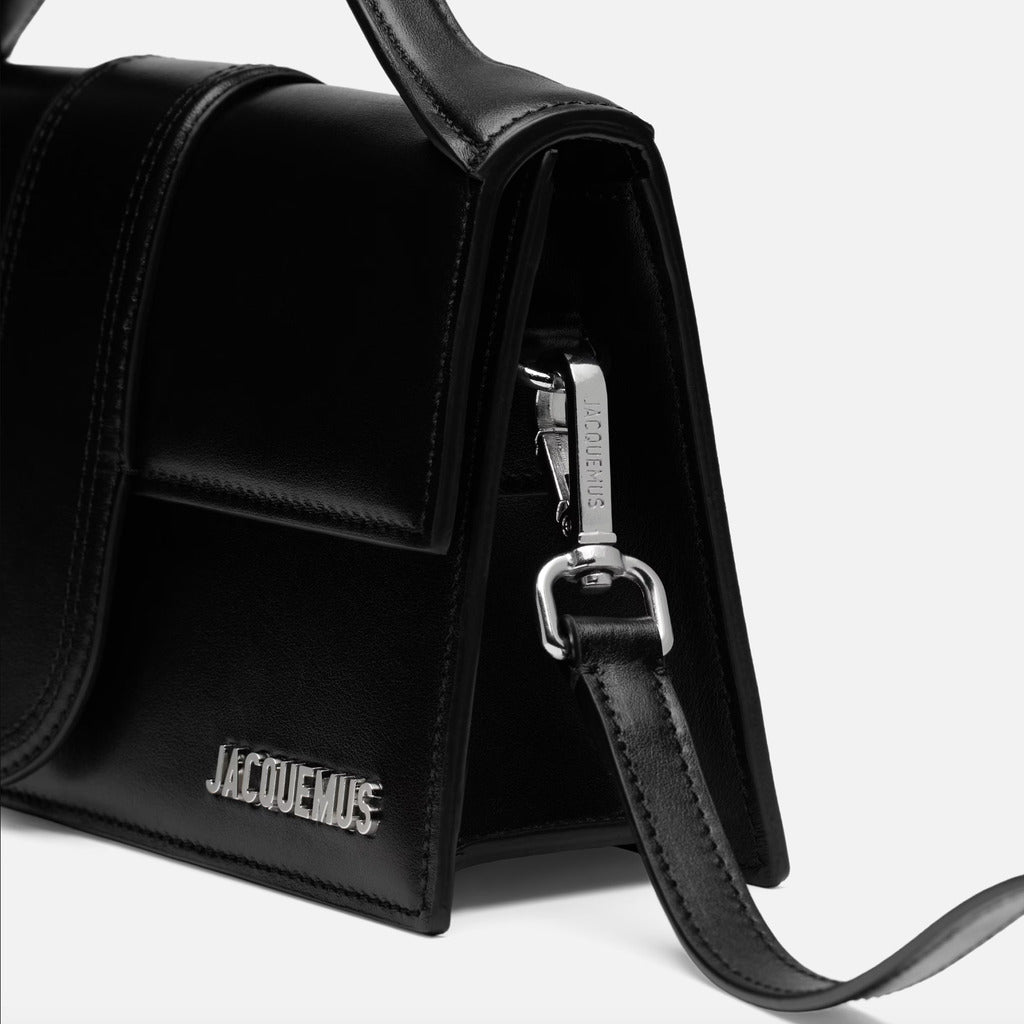 Jacquemus Le Grand Bambino Crossbody bag with silver logo, black