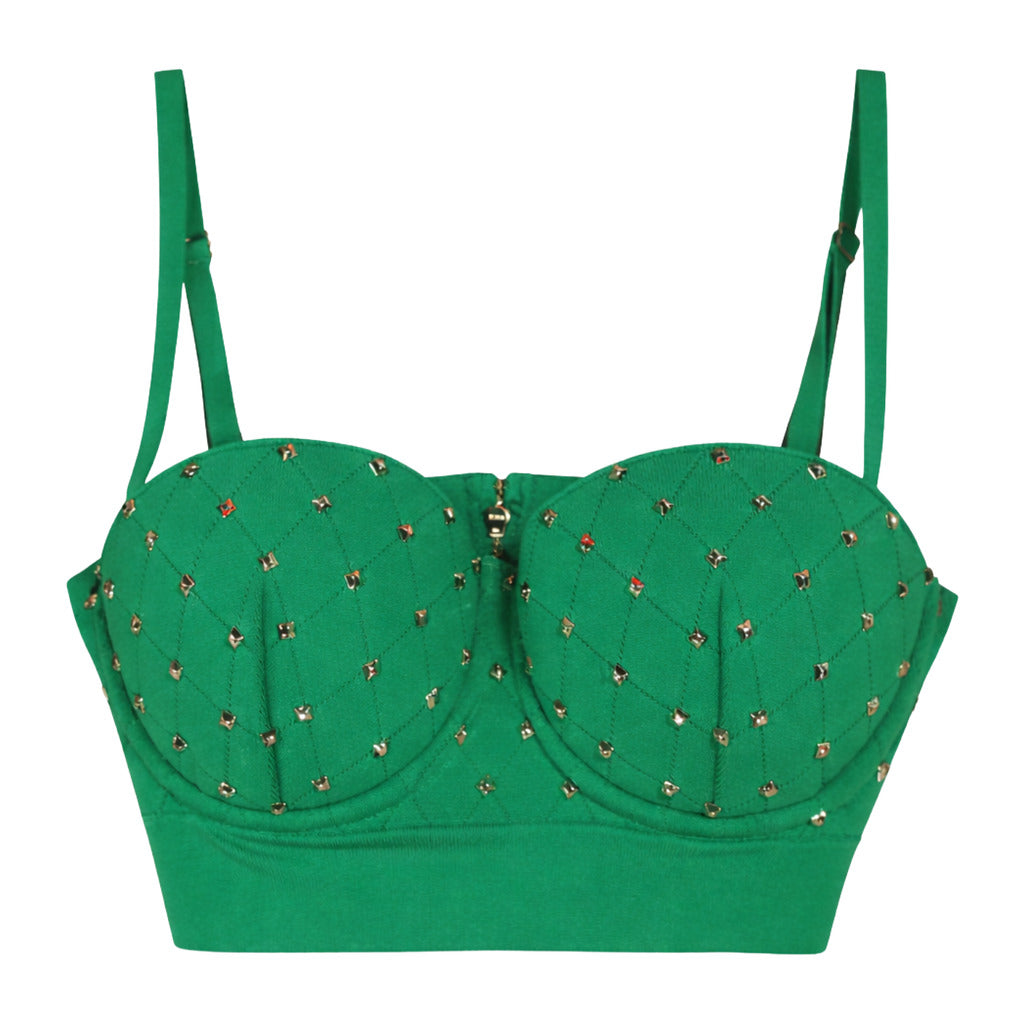 Elisabetta Franchi Top Borchiato