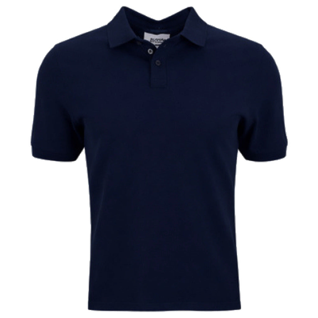 Alpha Studio Cotton Polo Piquet Blue — view 2