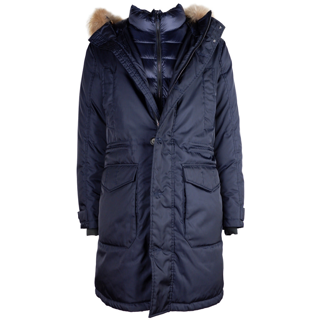 Add fur Nylon Jacket Navy Blue — view 3