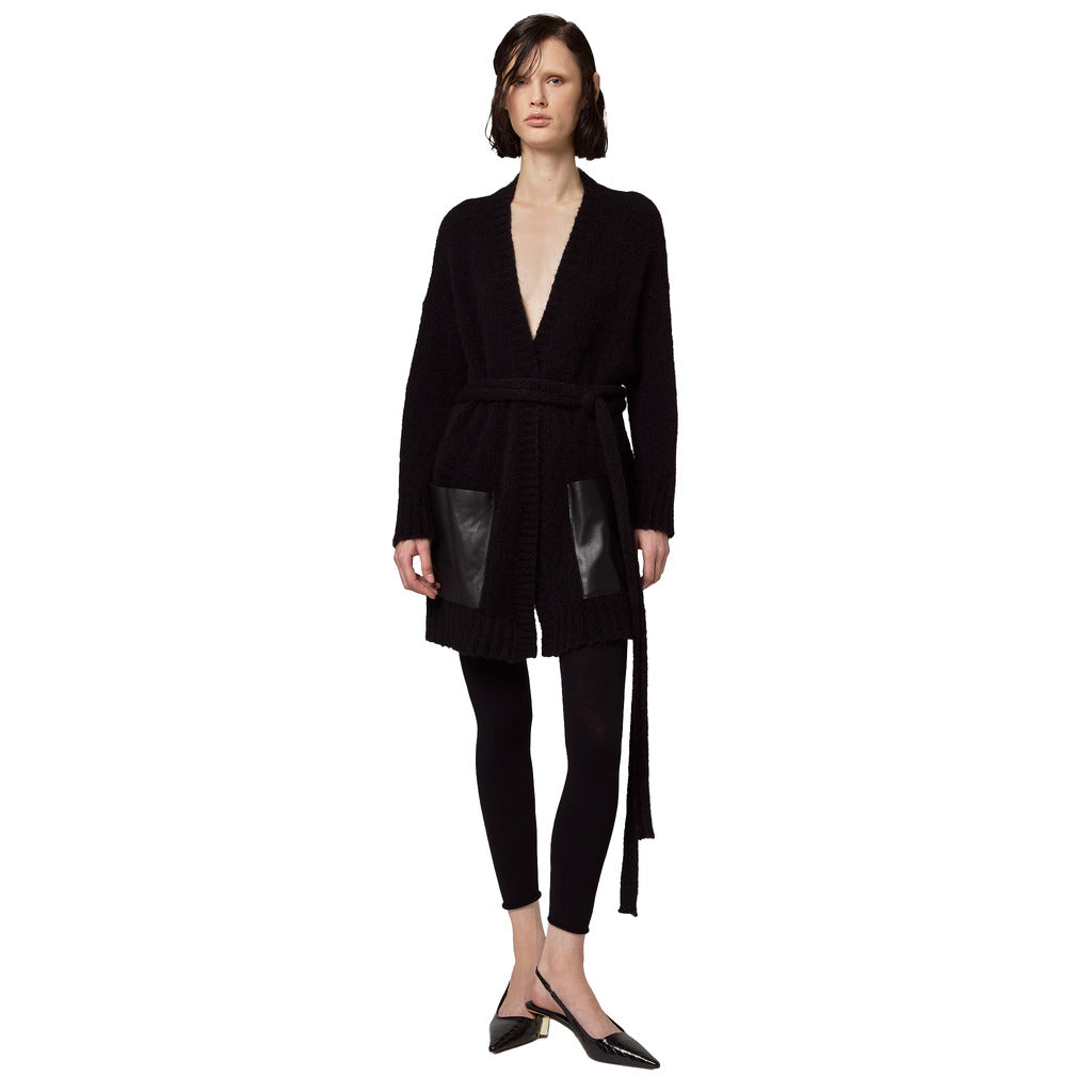 Alpha Studio Cashmere Cardigan Belt & Tasche