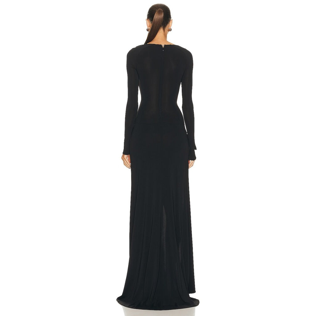 The Attico Dress Lungo Black — view 2