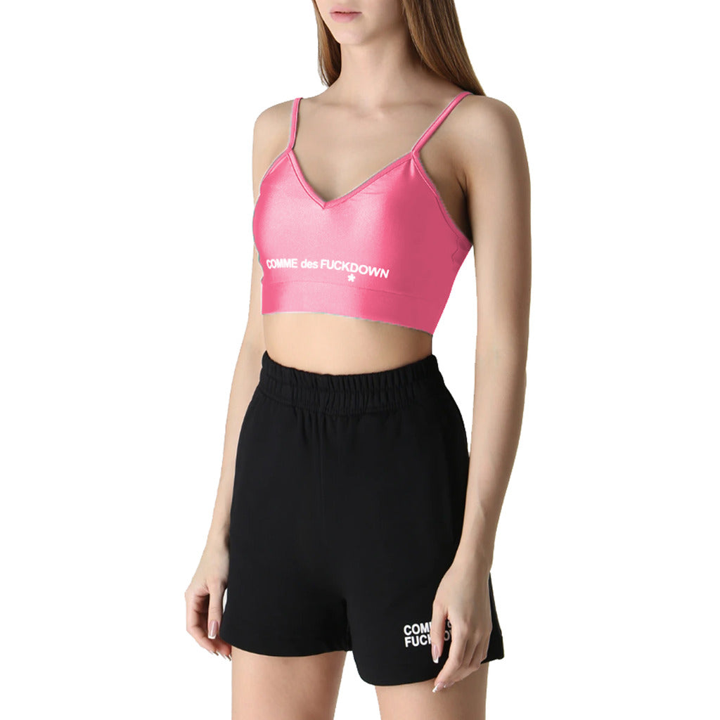 Comme Des Fuckdown Top In Lycra Lucida — view 2