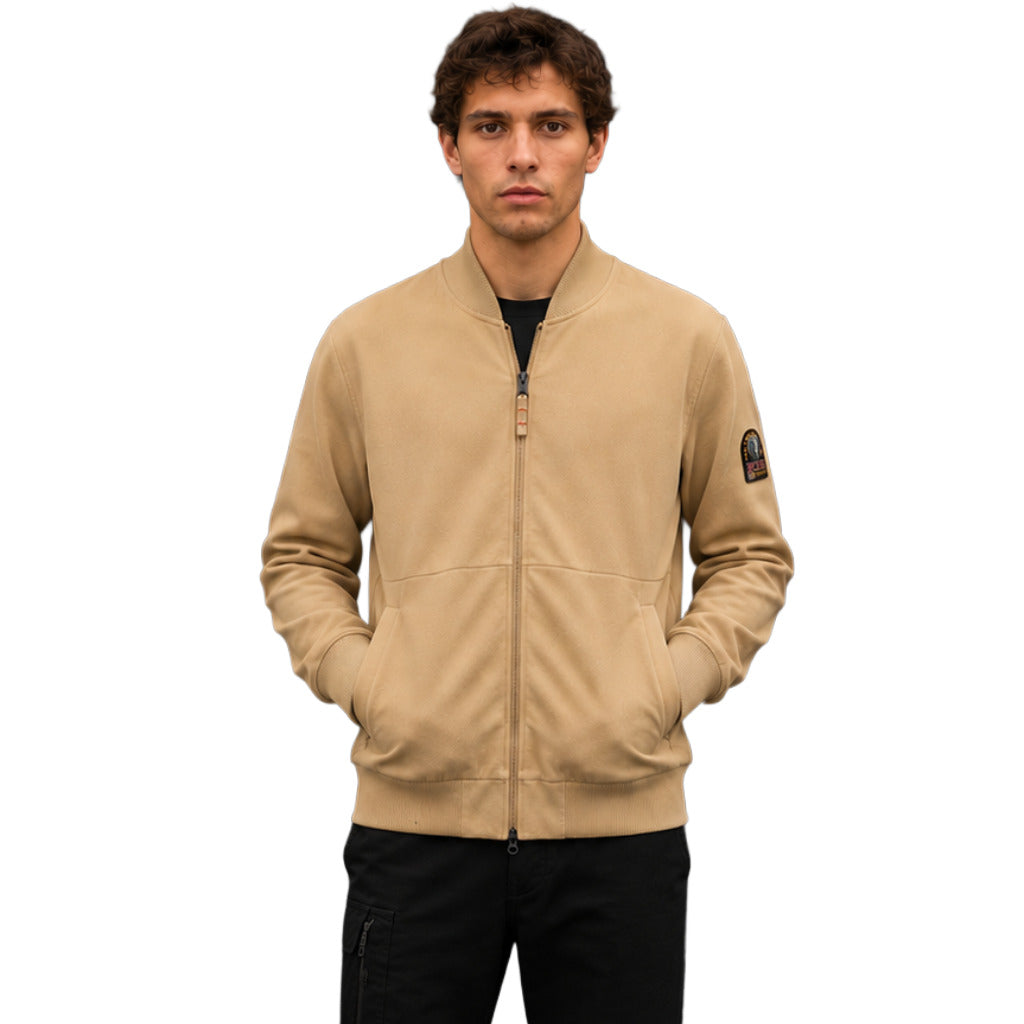 Parajumpers Sweatshirt Beige Full Zip