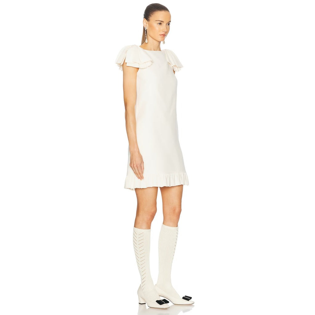 Valentino Garavani Silk Dress White — view 4