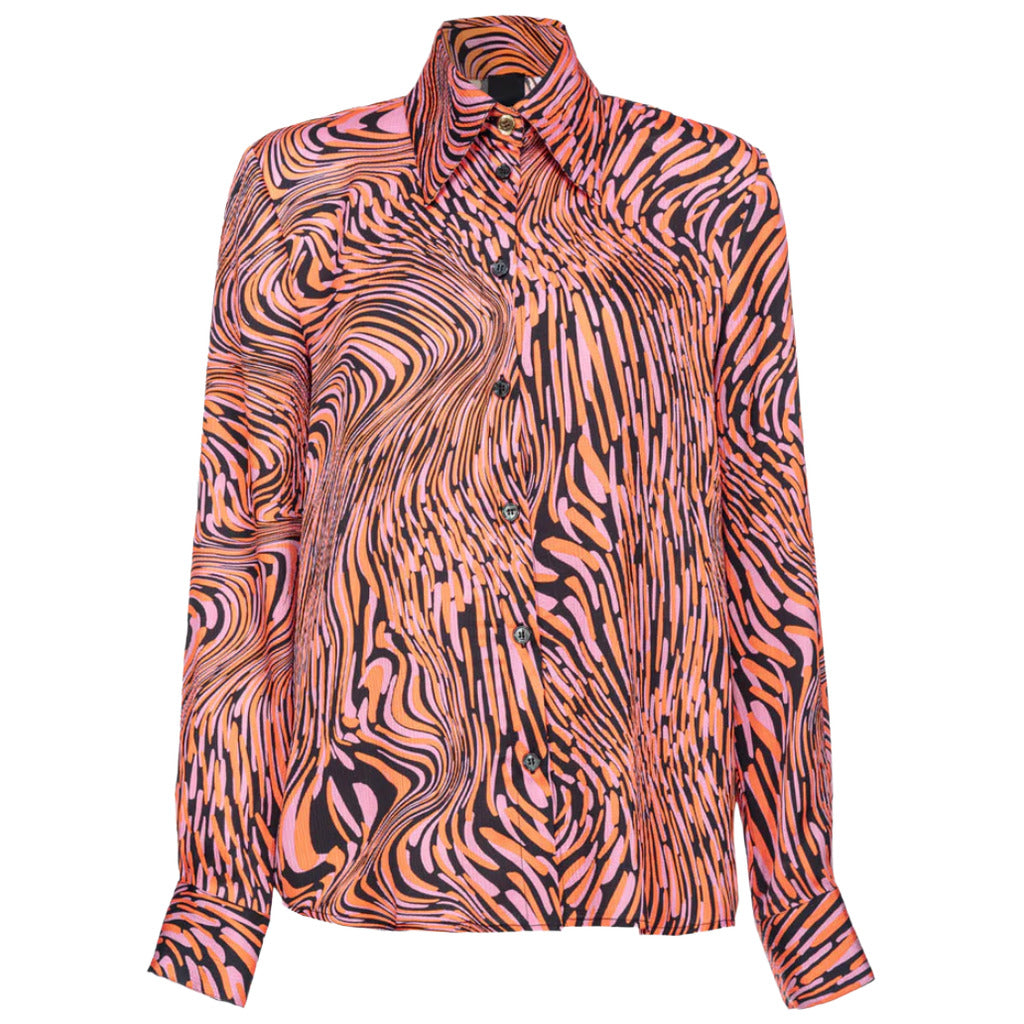 Pinko Satin Shirt Callisto Multicolor