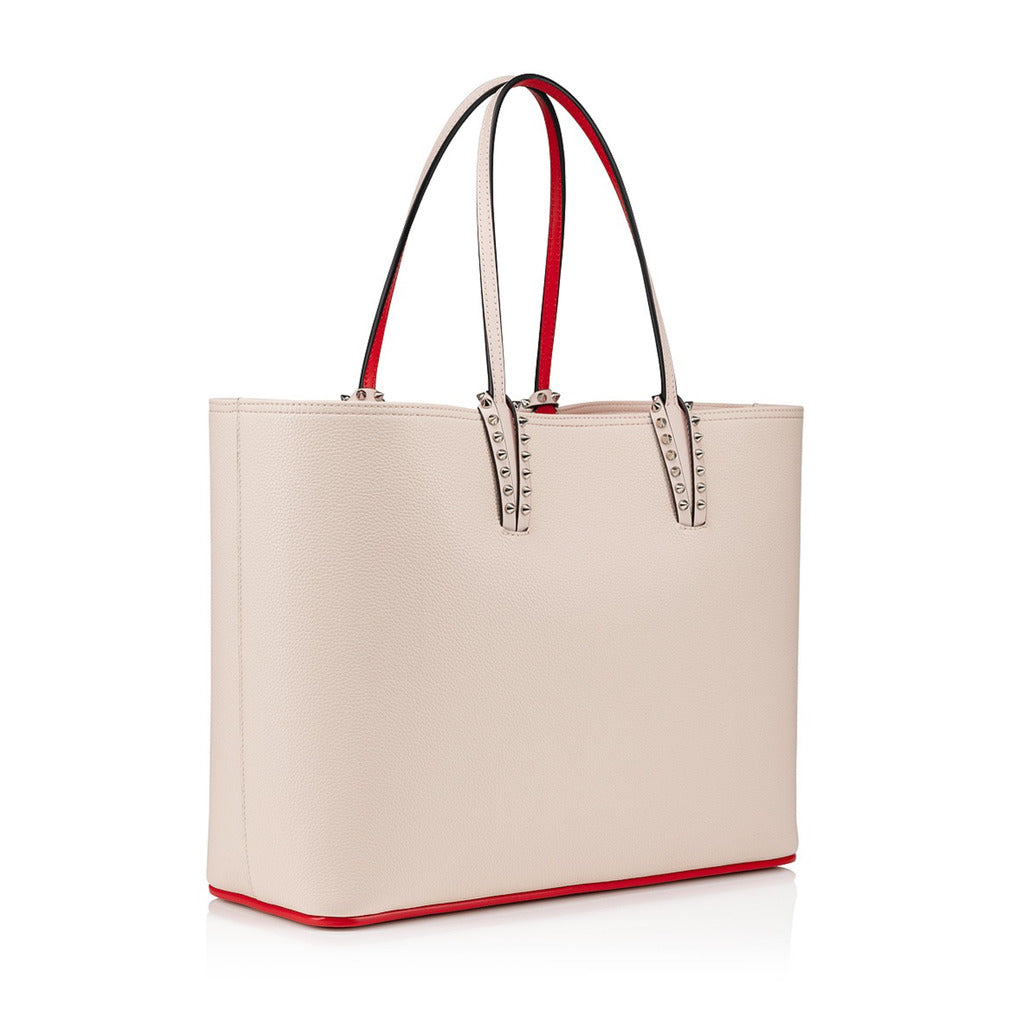 Louboutin Calfskin Cabata Large Leche Beige — view 2