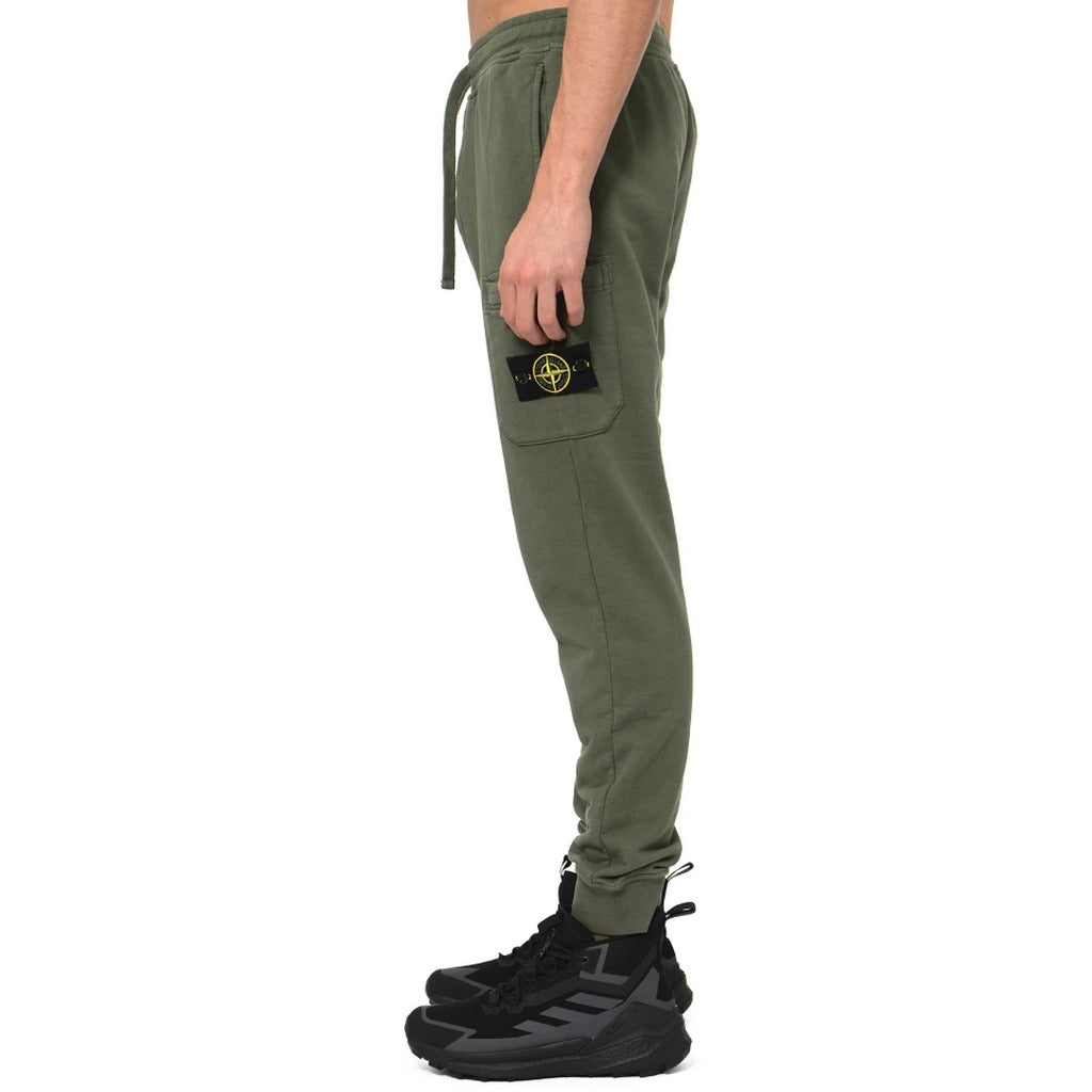 Stone Island Cotton Trousers Green — view 3