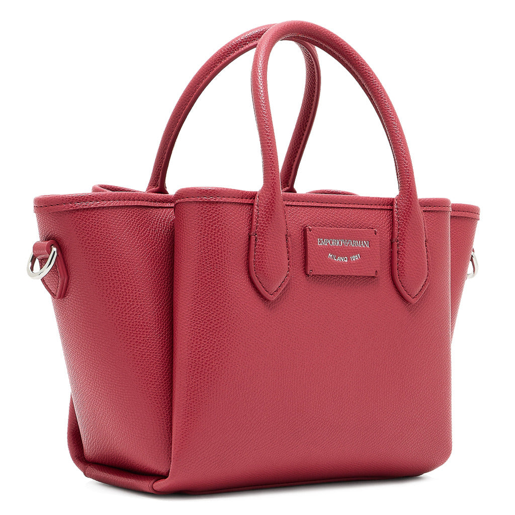 Emporio Armani Leather Bag Red — view 3