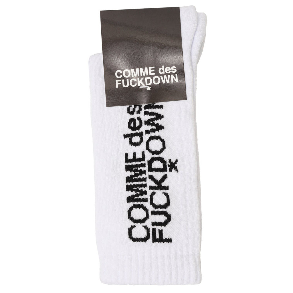 Comme Des Fuckdown Cotton Socks White — view 2
