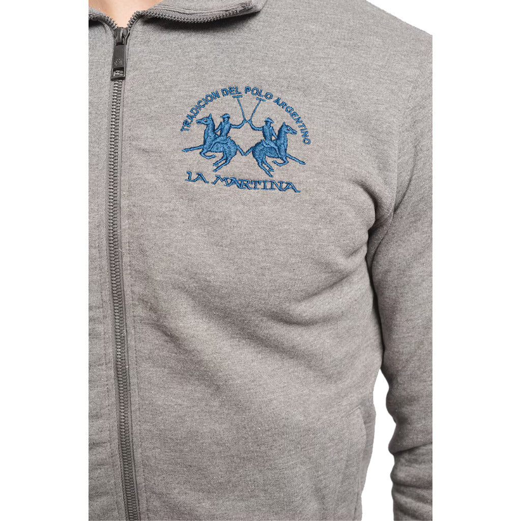 La Martina Cotton Man Fleece Brushed Heat Grey — view 5