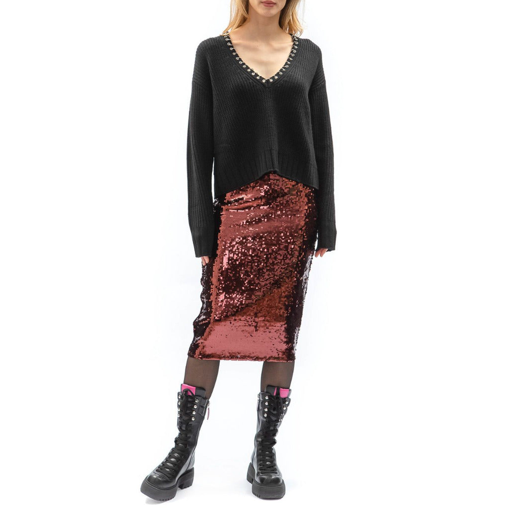 Patrizia Pepe Skirt Burgundy Red — view 2