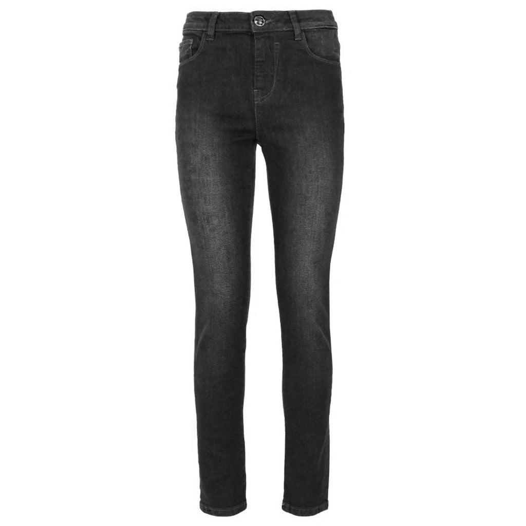 Yes Zee Cotton Black Slim Fit Jeans In Slightly Stretch