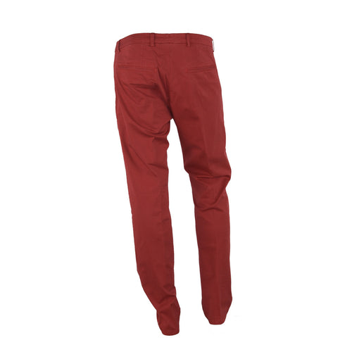 100% Milano Cotton Trousers Red — view 2