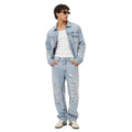 Dolce & Gabbana Pantalone In Denim Con Borchie