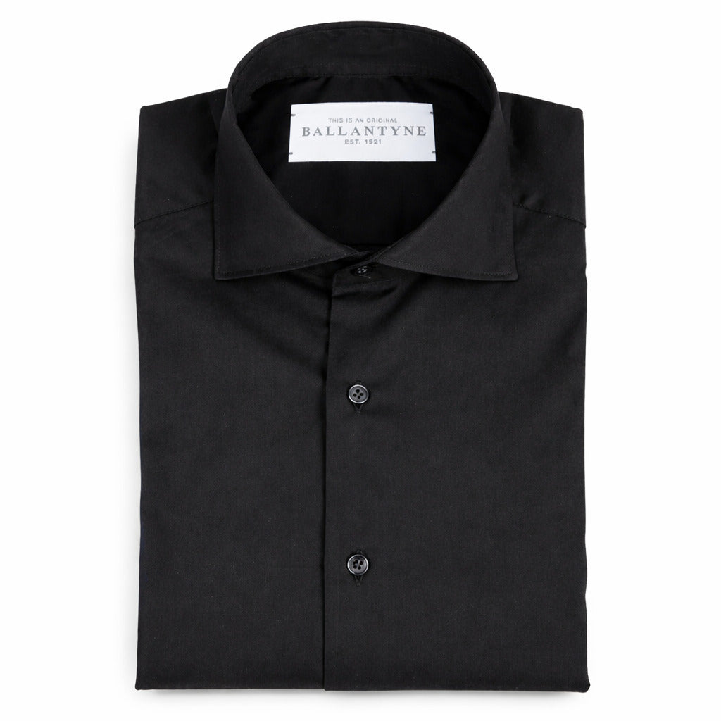Ballantyne Cotton Shirt Nera Black — view 3