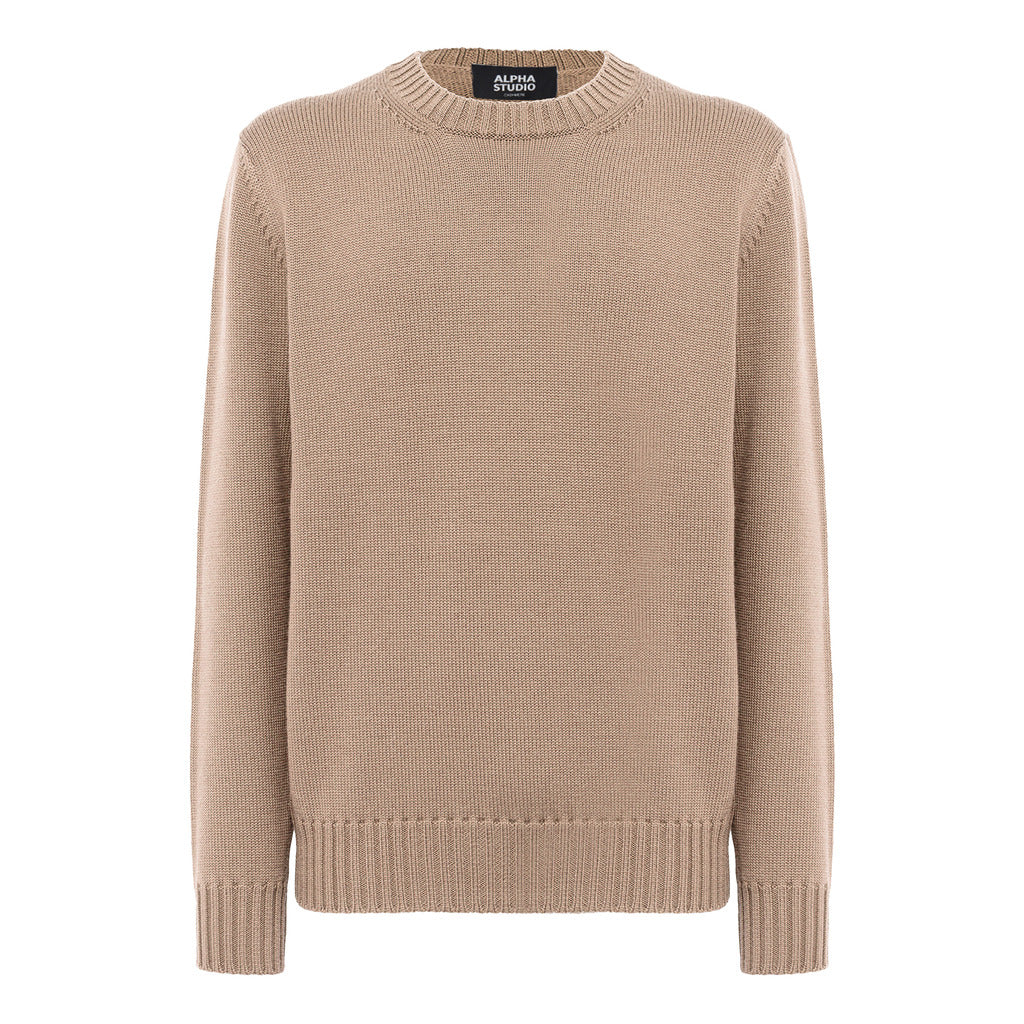 Alpha Studio Crewneck Longsleeve Cashmere