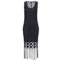 Pinko Viscose Dress Black Kill Bill