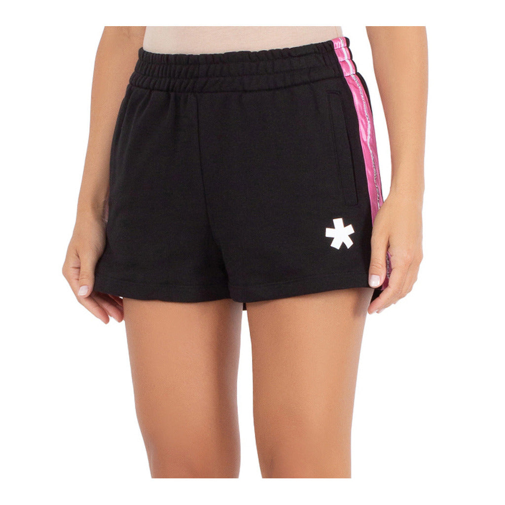 Comme Des Fuckdown Cotton Shorts Neri Bandina Fuchsia — view 3