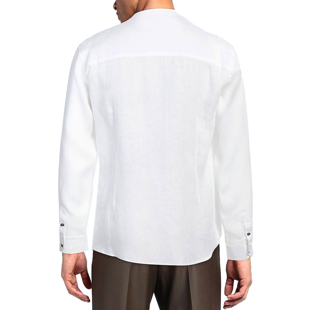 Alpha Studio Shirt Guru Linen White — view 3