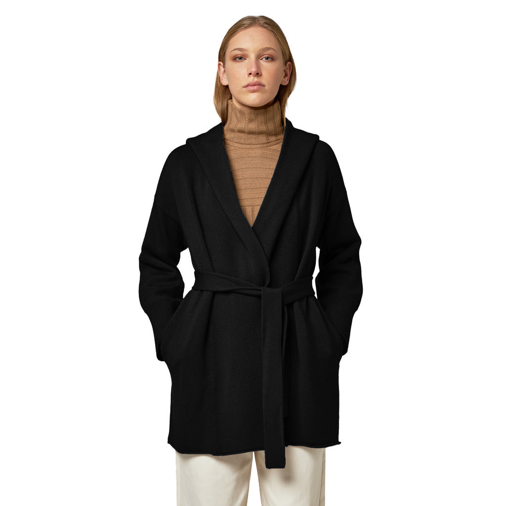 Alpha Studio Wool Coat Cabanne Hooded