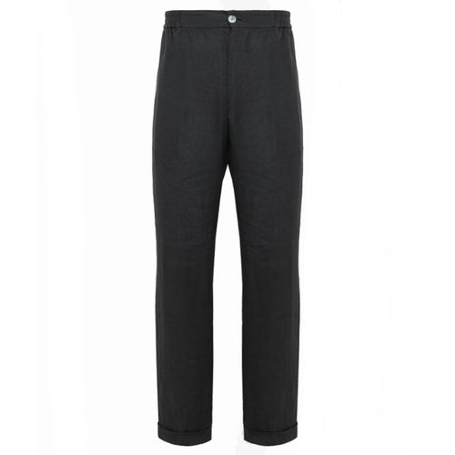 Alpha Studio Linen Trousers Grey