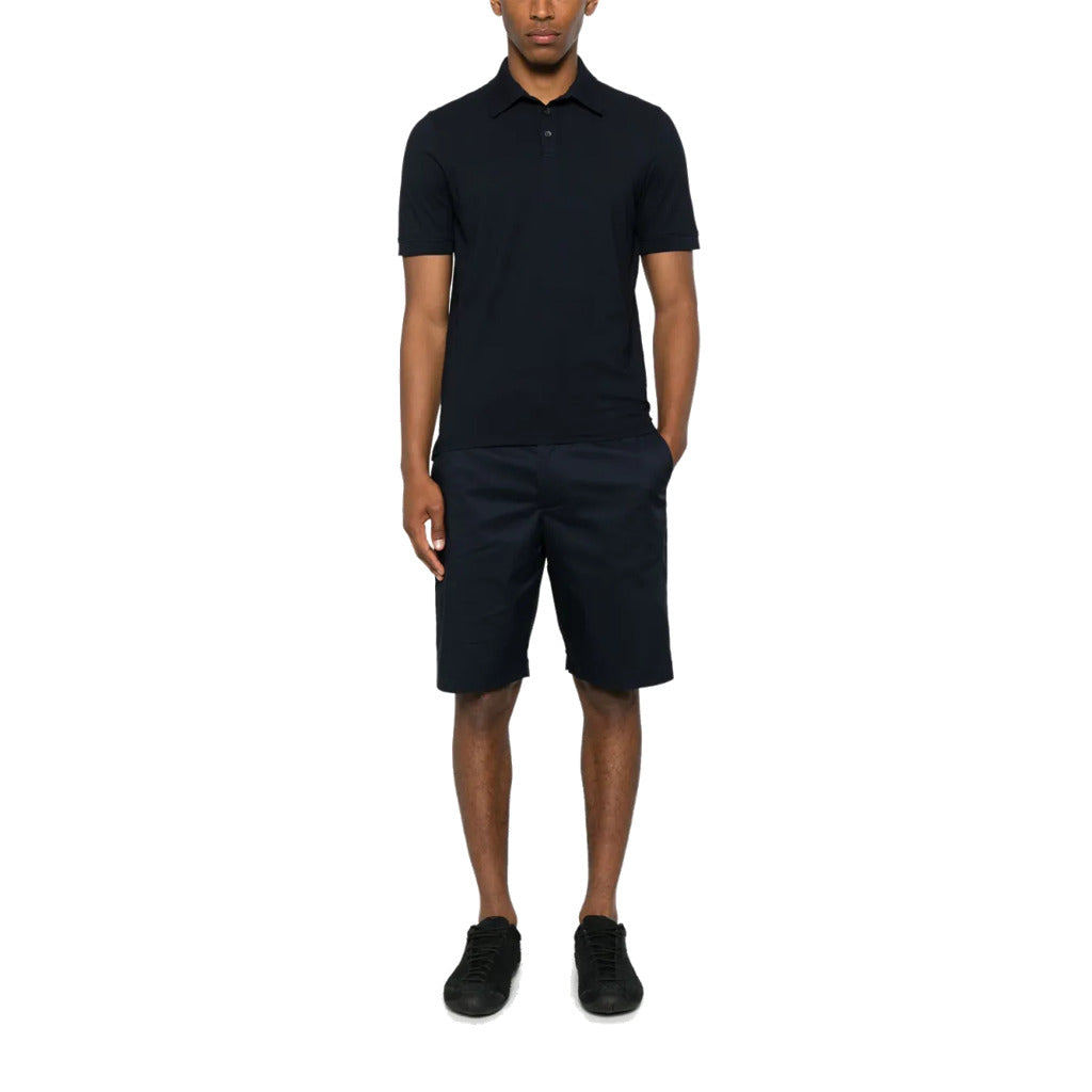 alpha studio - shorts - au-1504q-blu