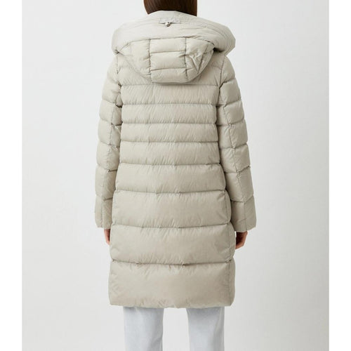 Add Long Light Grey Colored Down Jacket In — view 2