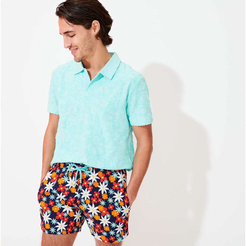 Vilebrequin Cotton Swim Shorts Spring Flowers — view 3