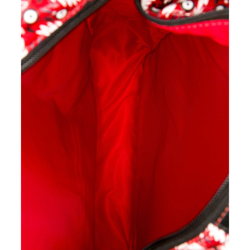 Louboutin Nylon Graphic-Print Woven Backpack Red — view 7
